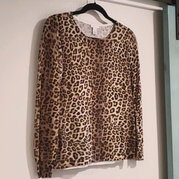 Chico's Sweaters - Chicos Size 1 Cheetah 🐆 Print Sweater
